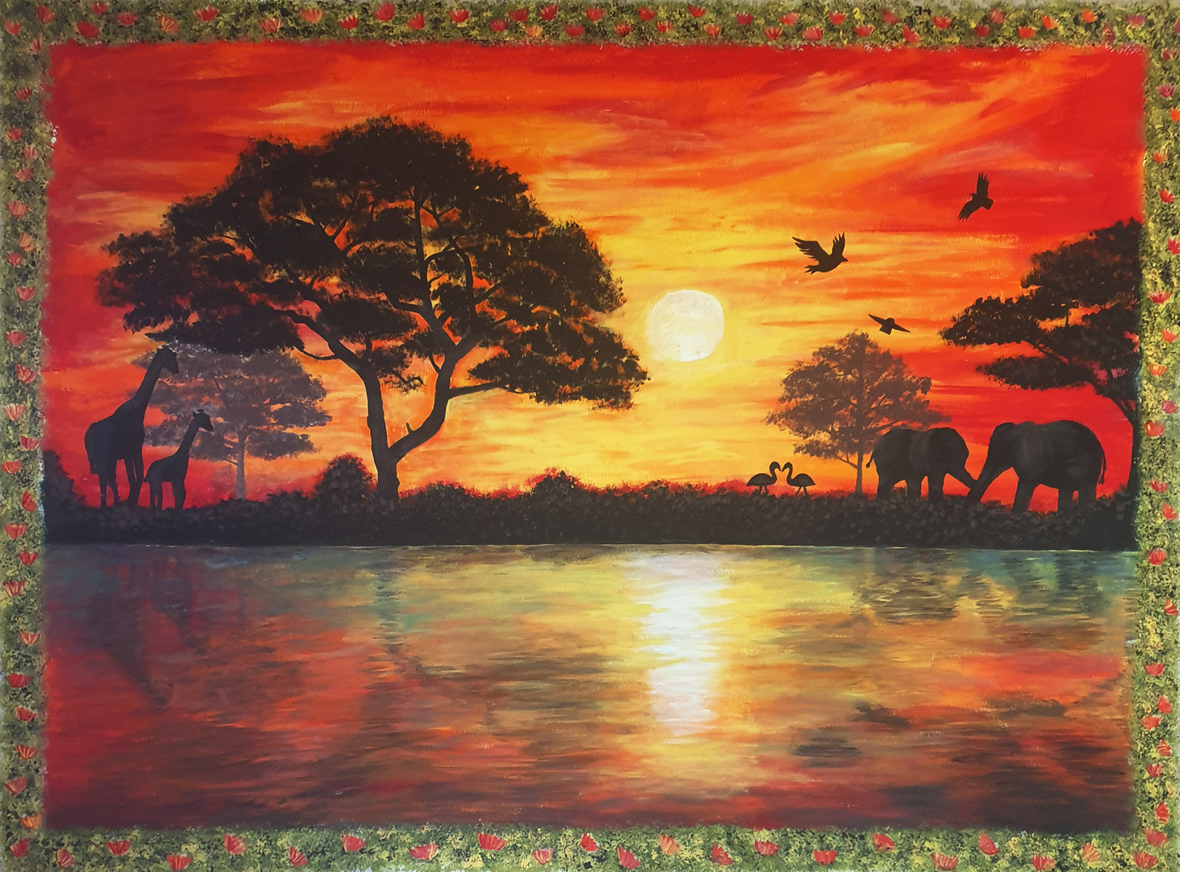 African Landscape Mural 2